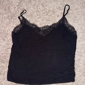 Forever 21 Black Lace Cami Top